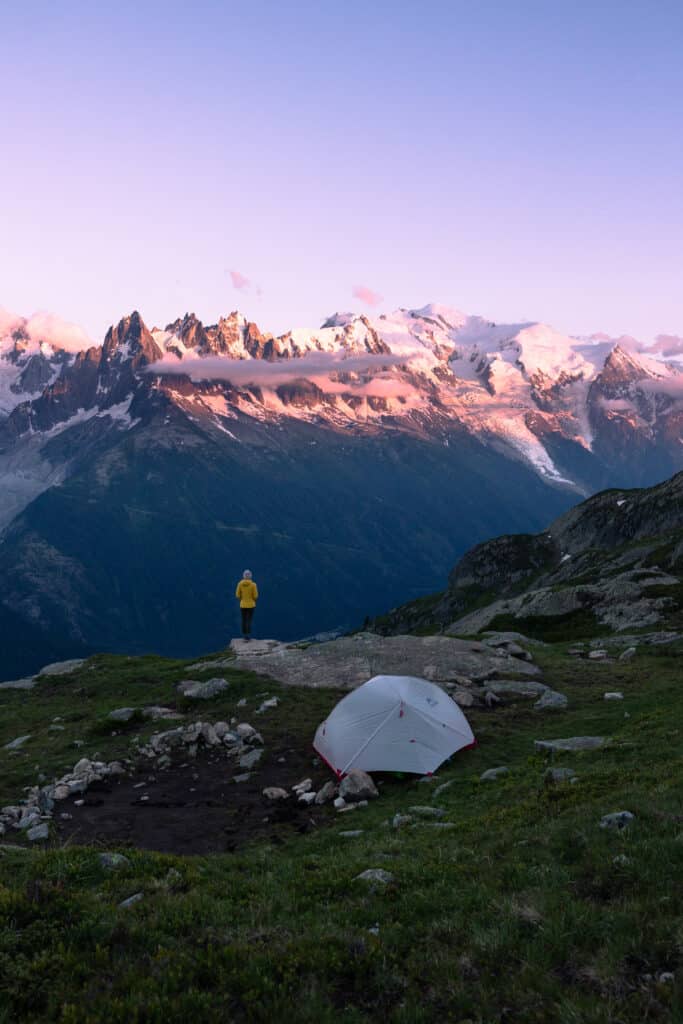 bivouac lac des Chéserys