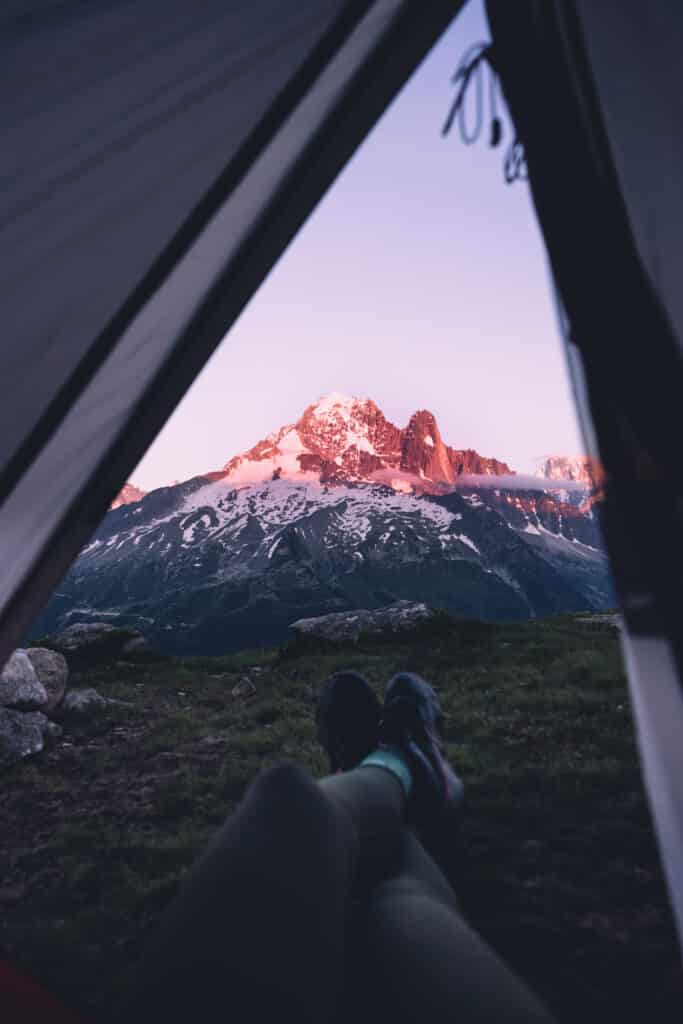 bivouac lac des Chéserys