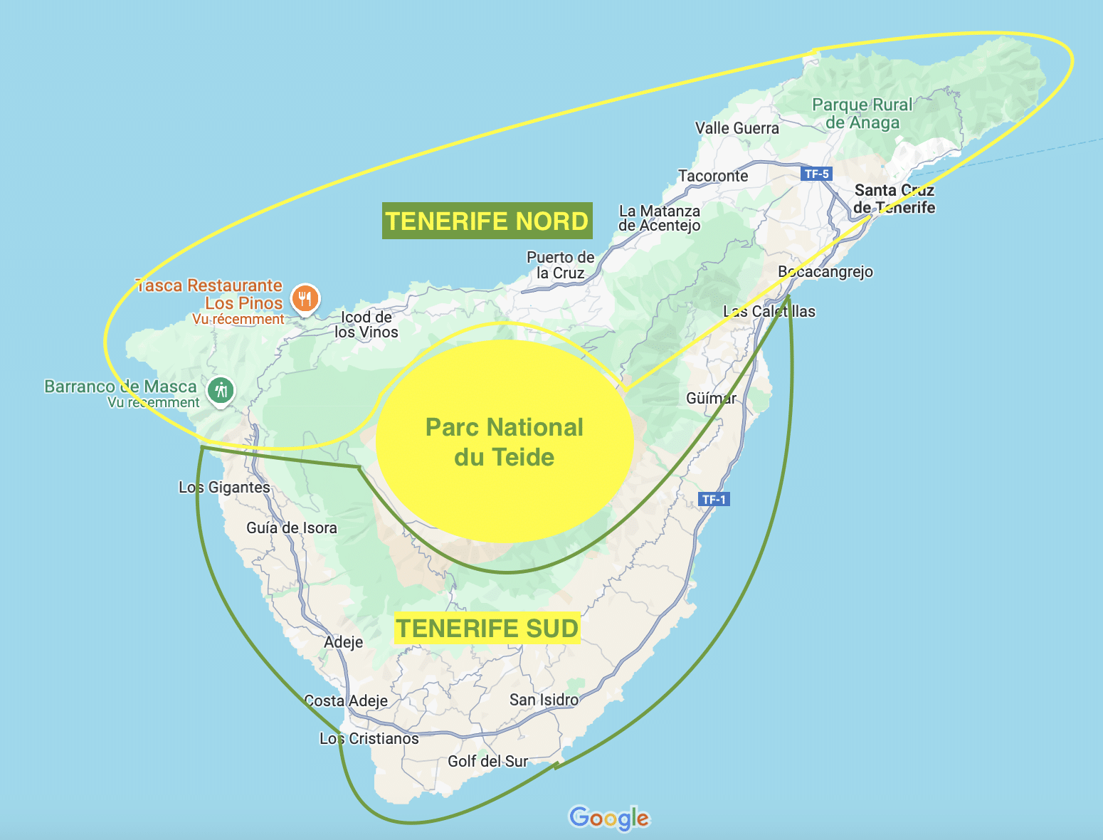 carte de Tenerife